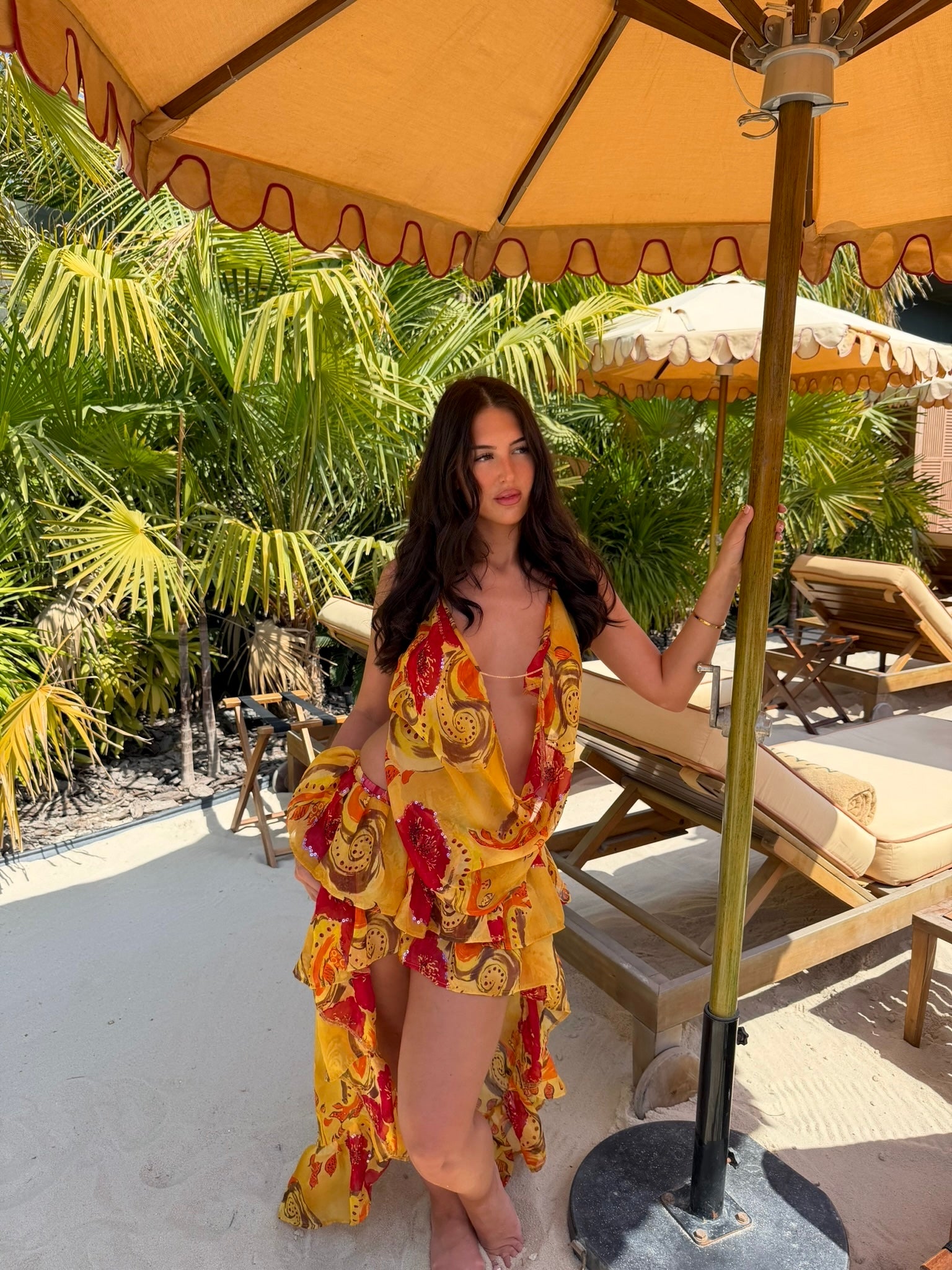 Dolly Skirt - Golden Hibiscus