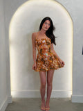 Orange Giselle Dress