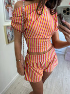 Georgie Shorts Set - Stripe (All Colours) image 1