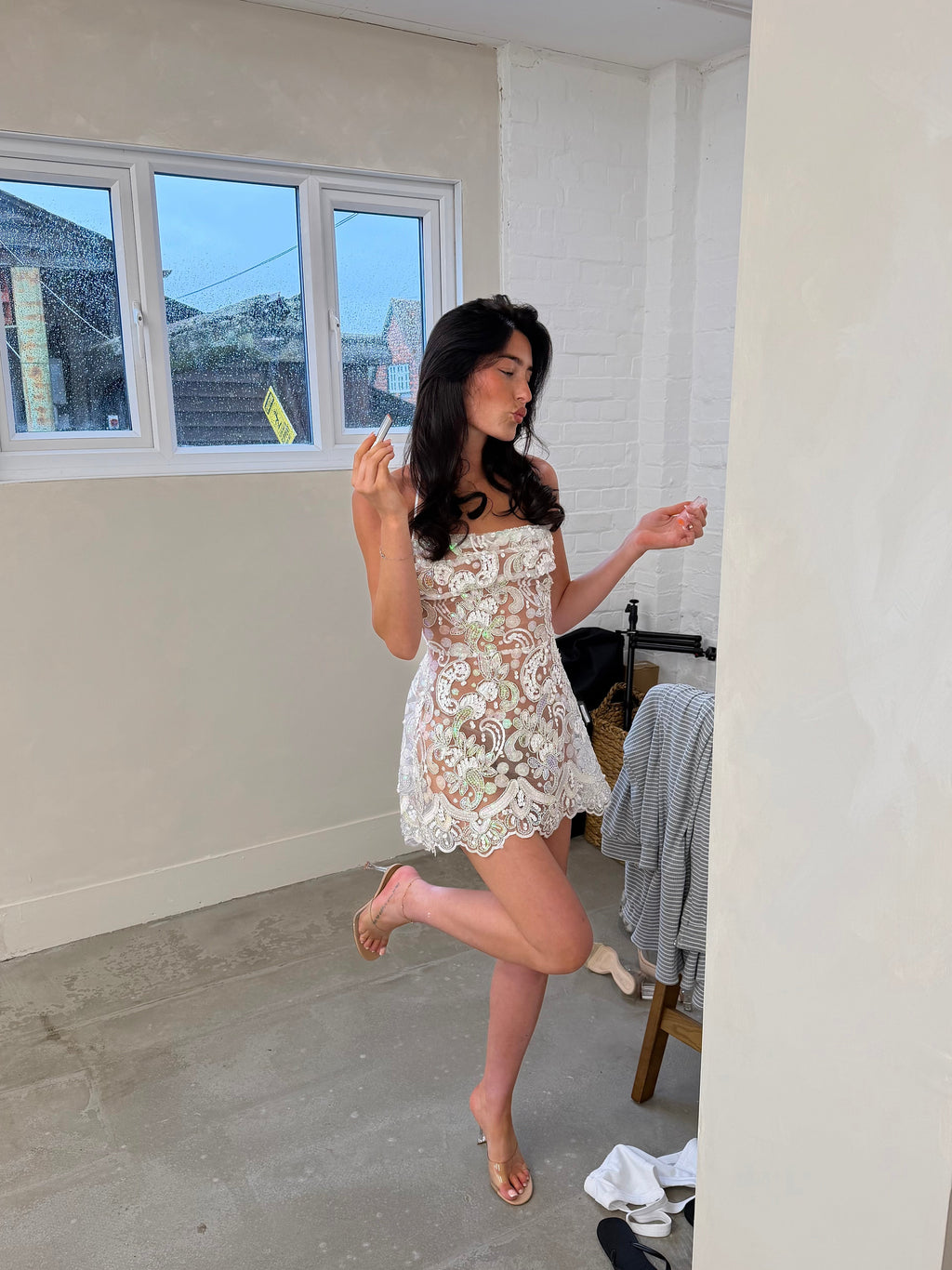 White Giselle Dress