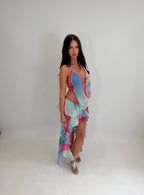 Dolly Chain Top - Pink & Blue