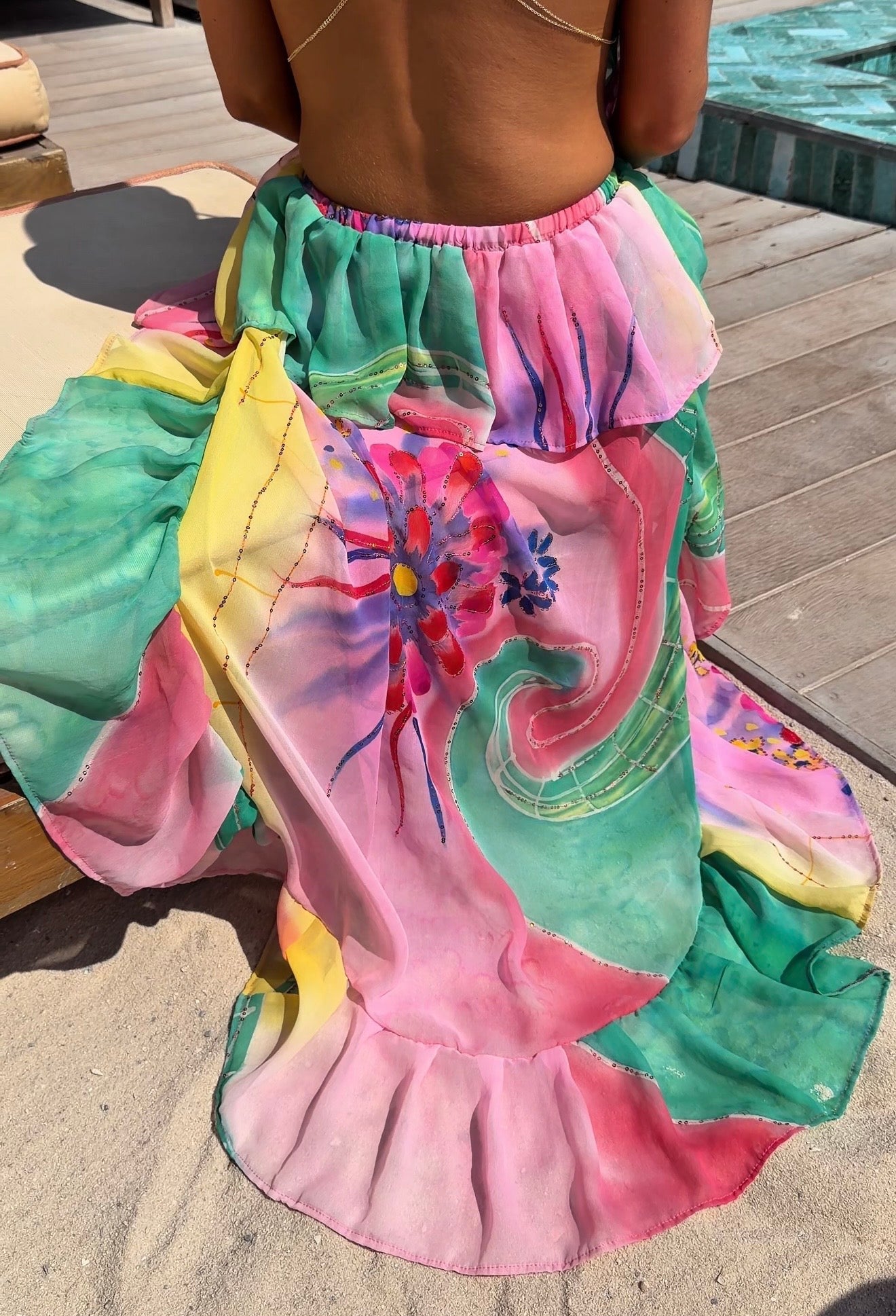 Dolly Chain Top - Blushing Petal