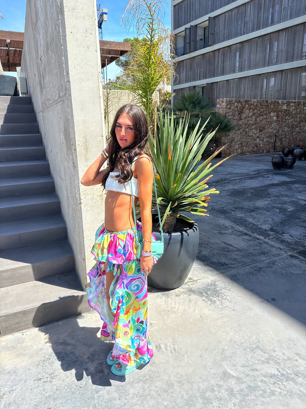 Dolly Skirt - Vibrant Swirls image 2