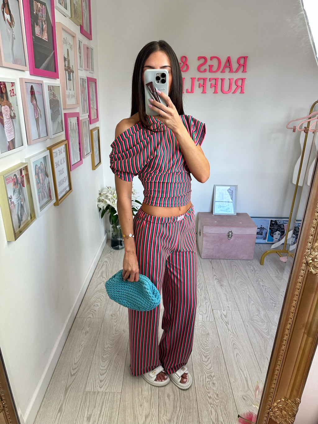 Georgie Boxer Trousers Set - Stripe (All Colours) image 0