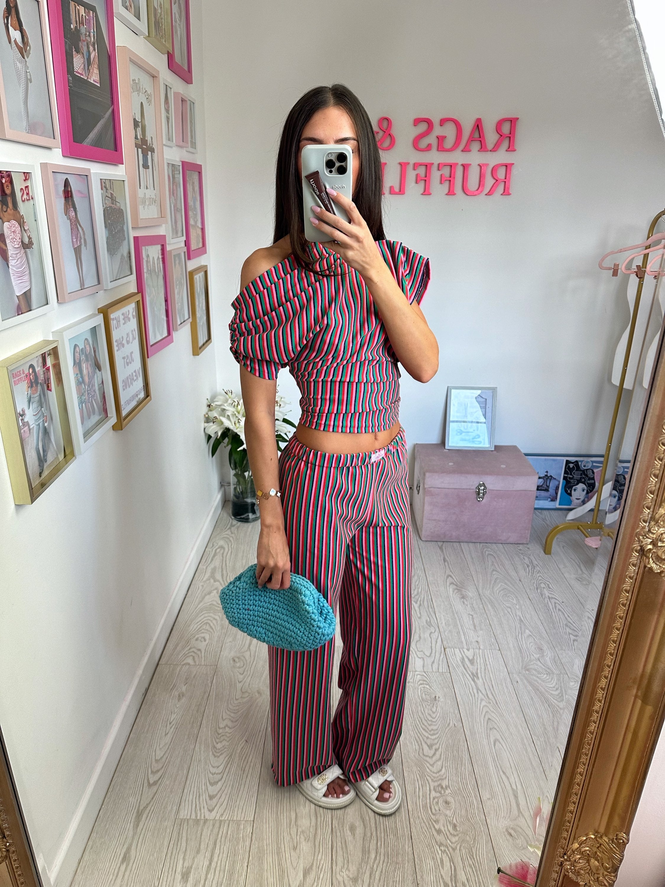 Georgie Boxer Trousers Set - Stripe (All Colours) image 0