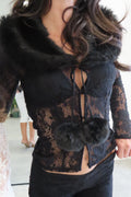 Lace Top - Midnight