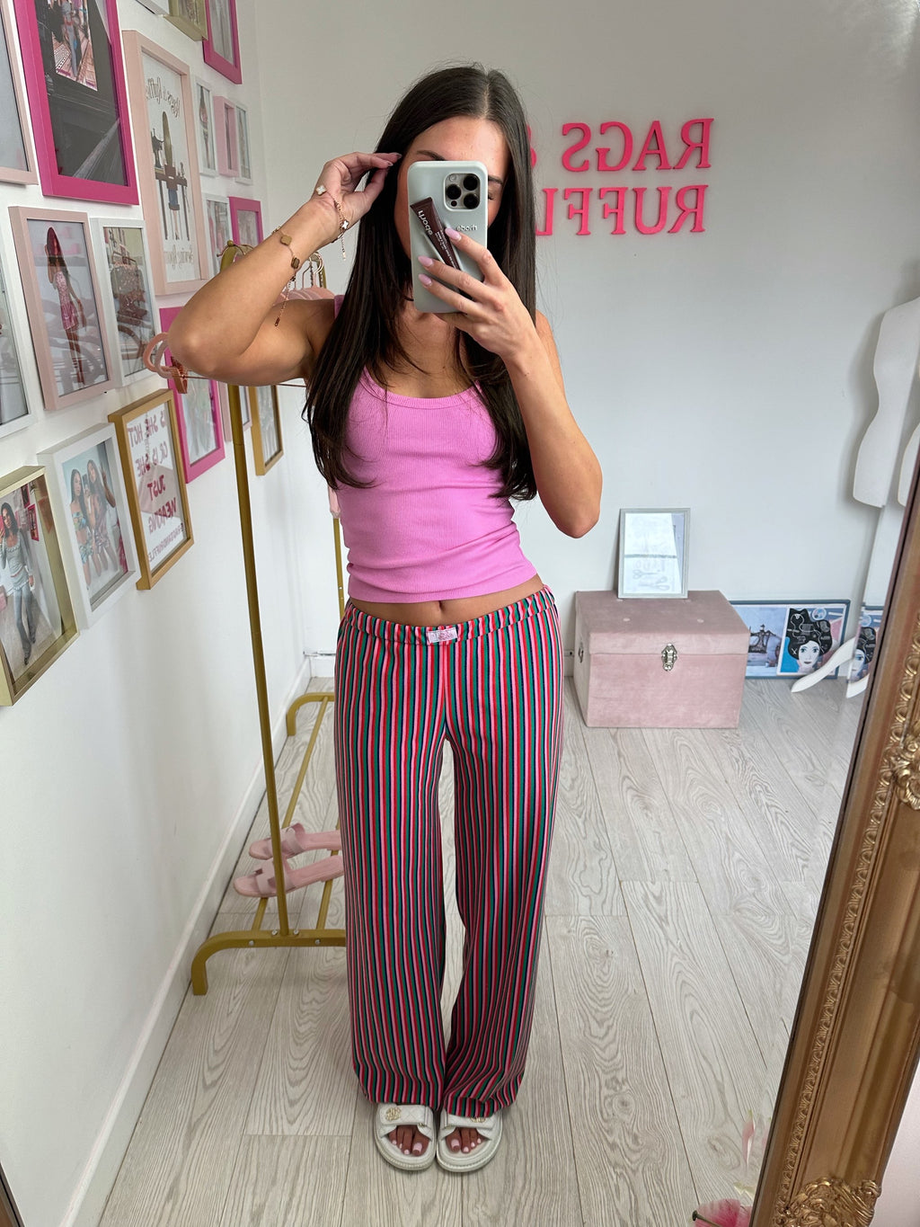 Georgie Boxer Trousers - Stripe  (All Colours) image 0