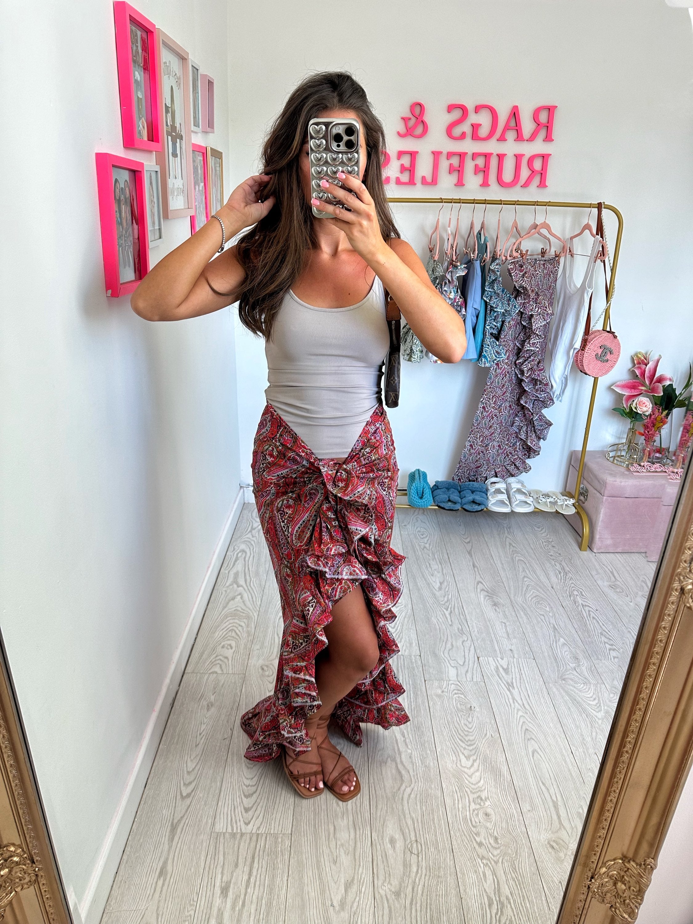 Long Ruffle Skirt image 1