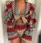 Missoni Ruffle Sleeve Top image 1