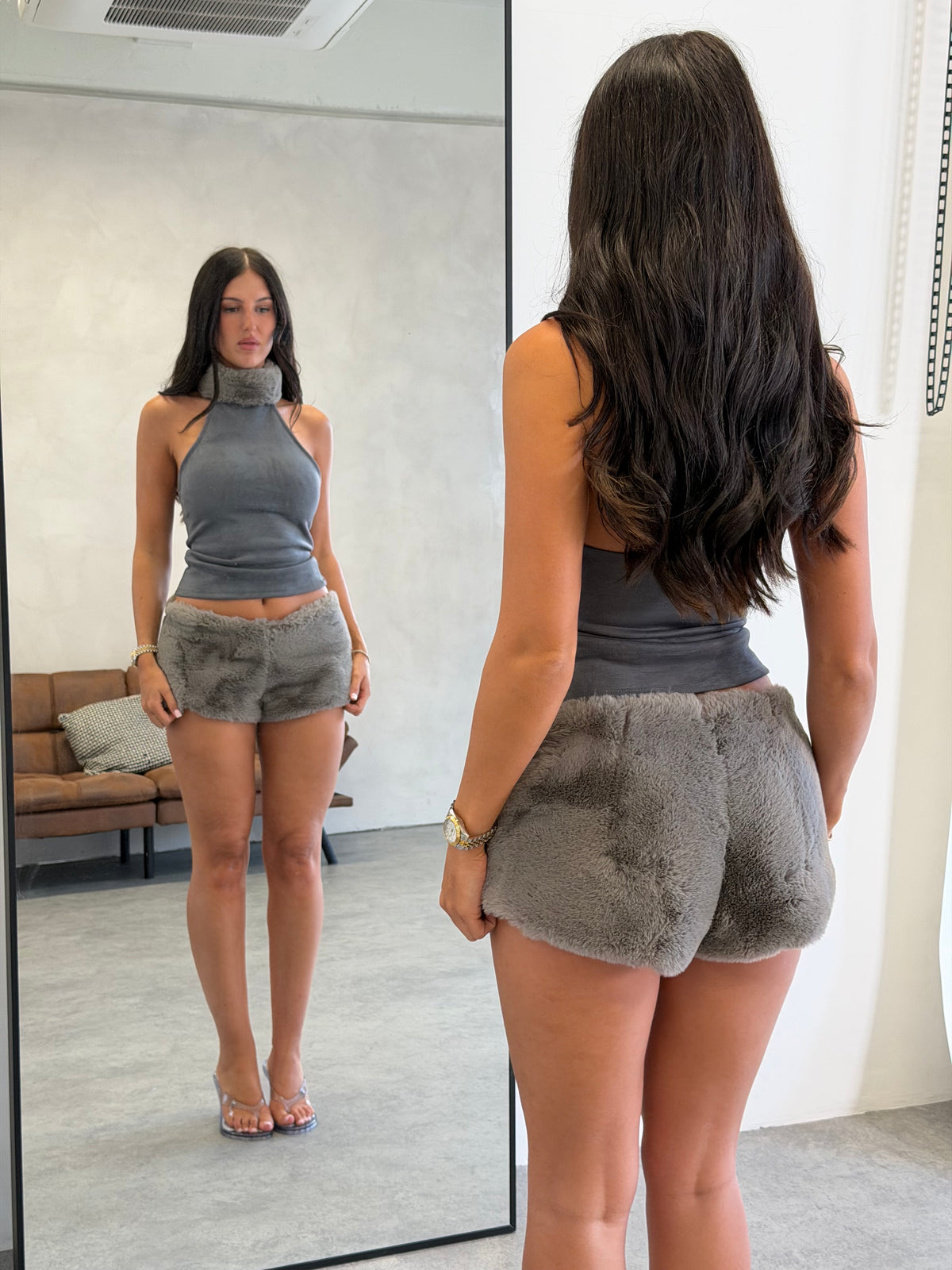 Fur Shorts - Mink