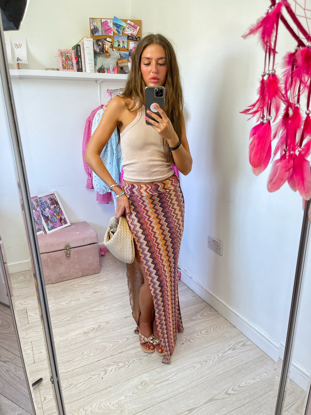 Skye Skirt - Nude image 1