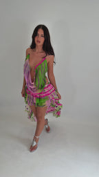Dolly Chain Top - Pink & Green